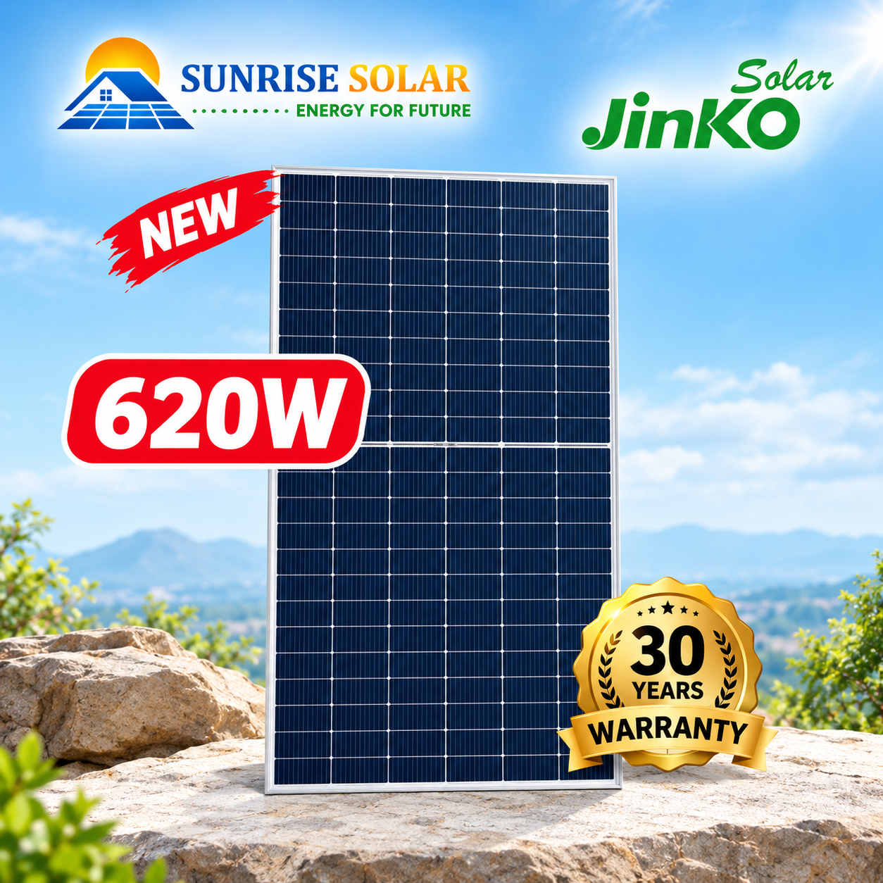 tấm pin Jinko 620W