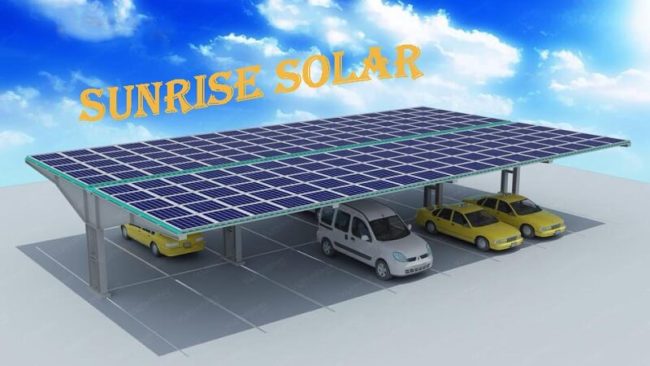 Mái để xe năng lượng mặt trời