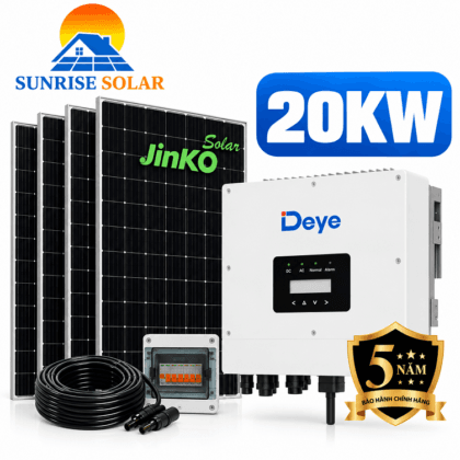 hệ thống điện mặt trời 20kwp