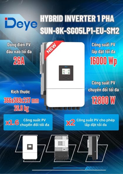 Deye Hybrid SUN-8K-SG05PL1-EU-SM2