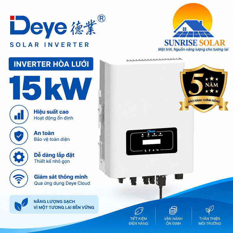 Inverter hoà lưới deye 15kw