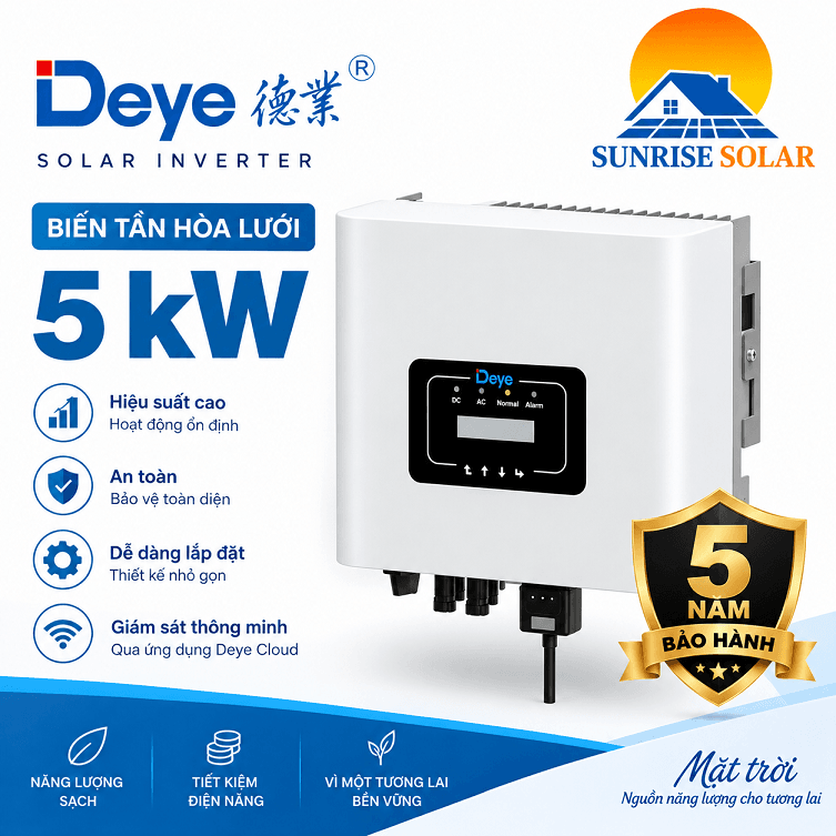 Inverter hoà lưới deye 5kw